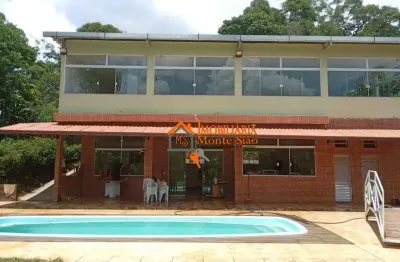 Chácara com 3 dormitórios à venda, 8000 m² por r$ 1.300.000,00 - tapera grande - mairiporã/sp