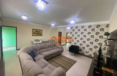 Sobrado a venda e locação, mobiliado, com 3 suítes e 4 vagas de garagem - santa mena - guarulhos/sp