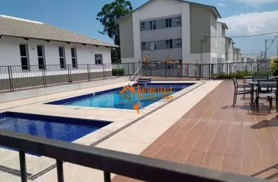 Apartamento com 2 dormitórios à venda, 43 m² por r$ 126.926 - jardim são domingos - guarulhos/sp