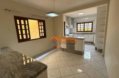 Sobrado com 3 dormitórios, 180 m² - venda por r$ 680.000,00 ou aluguel por r$ 4.200,00/mês - jardim santa cecília - guarulhos/sp
