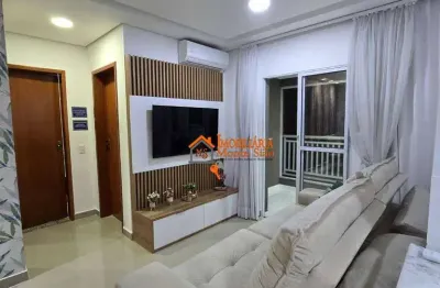 Apartamento com 2 dormitórios à venda, 59 m² por r$ 470.000,00 - vila nova bonsucesso - guarulhos/sp