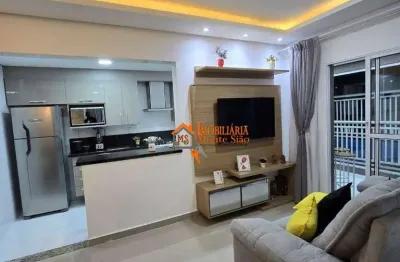 Apartamento com 2 dormitórios à venda, 59 m² por r$ 420.000,00 - vila nova bonsucesso - guarulhos/sp