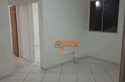Apartamento com 2 dormitórios, 45 m² - venda por r$ 200.000,00 ou aluguel por r$ 1.590,00/mês - jardim doraly - guarulhos/sp