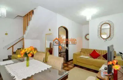 Sobrado com 3 dormitórios à venda, 99 m² por r$ 410.000,00 - vila galvão - guarulhos/sp