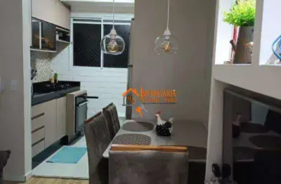 Apartamento com 2 dormitórios à venda, 38 m² por r$ 220.000,00 - jardim albertina - guarulhos/sp