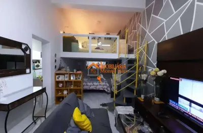 Casa com 2 dormitórios para alugar, 50 m² por r$ 1.550,00/mês - jardim munhoz - guarulhos/sp