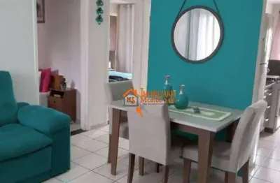 Apartamento com 2 dormitórios à venda, 53 m² por r$ 164.500,00 - vila sadokim - guarulhos/sp