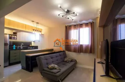 Studio com 1 dormitório à venda, 48 m² por r$ 393.000,00 - vila galvão - guarulhos/sp