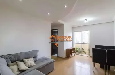 Apartamento com 2 dormitórios à venda, 57 m² por r$ 350.000,00 - vila paulista - guarulhos/sp