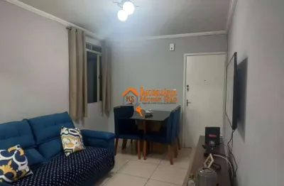 Apartamento com 2 dormitórios à venda, 43 m² por r$ 185.000,00 - pimentas - guarulhos/sp