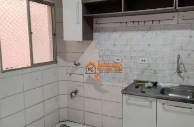 Apartamento com 2 dormitórios à venda, 44 m² por r$ 207.000,00 - jardim são luis - guarulhos/sp