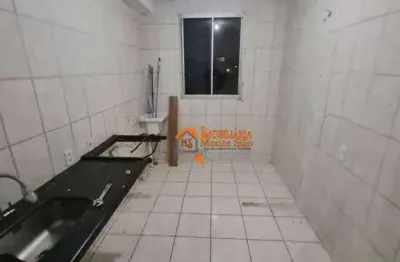Apartamento com 2 dormitórios à venda, 45 m² por r$ 185.000,00 - pimentas - guarulhos/sp