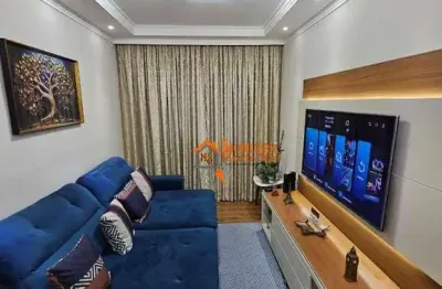 Apartamento com 2 dormitórios à venda, 56 m² por r$ 285.000,00 - cocaia - guarulhos/sp