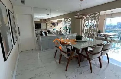 Apartamento com 3 dormitórios à venda, 168 m² por r$ 2.340.000 - jardim santa mena - guarulhos/sp