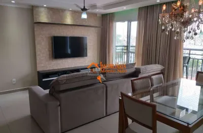 Apartamento com 3 dormitórios à venda, 83 m² por r$ 680.000,00 - jardim flor da montanha - guarulhos/sp