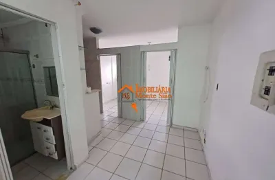 Kitnet com 1 dormitório para alugar, 25 m² por r$ 1.390,00/mês - centro - guarulhos/sp