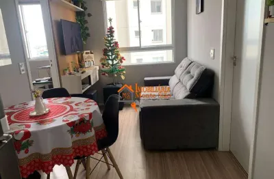 Apartamento com 2 dormitórios à venda, 36 m² por r$ 265.000,00 - vila das bandeiras - guarulhos/sp