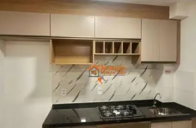 Apto 38m² com planejados, cooktop e forno no residencial golden plaza