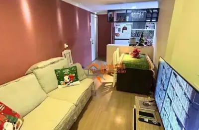 Apartamento com 2 dormitórios à venda, 49 m² por r$ 350.000,00 - bela vista - guarulhos/sp