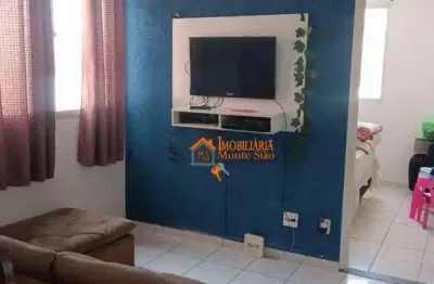 Apartamento com 2 dormitórios à venda, 53 m² por r$ 210.000,00 - vila alzira - guarulhos/sp