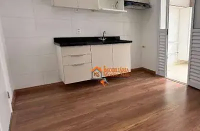 Apartamento com 2 dormitórios para alugar, 44 m² por r$ 3.300,00/mês - vila antonieta - guarulhos/sp