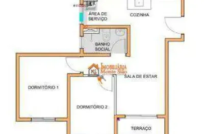 Apartamento com 2 dormitórios à venda, 44 m² por R$ 350.000 - Água Chata - Guarulhos/SP