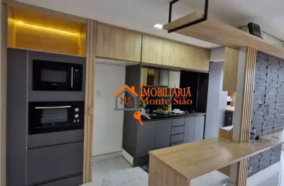 Apartamento com 1 dormitório para alugar, 55 m² por R$ 3.390,00/mês - Vila Rosália - Guarulhos/SP