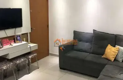 Apartamento com 2 dormitórios à venda, 45 m² por r$ 250.000,00 - água chata - guarulhos/sp