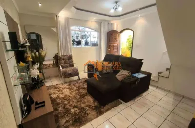 Sobrado com 3 dormitórios à venda, 165 m² por r$ 620.000,00 - jardim bela vista - guarulhos/sp