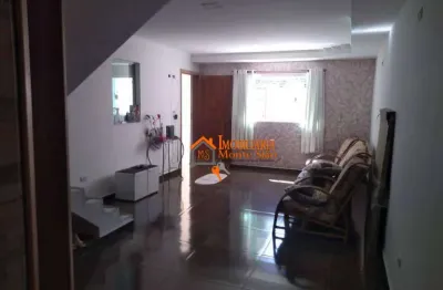 Sobrado com 3 dormitórios à venda, 123 m² por r$ 689.000,00 - parque flamengo - guarulhos/sp