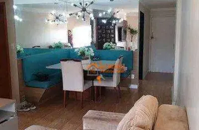 Apartamento com 2 dormitórios à venda, 75 m² por r$ 448.000,00 - gopoúva - guarulhos/sp