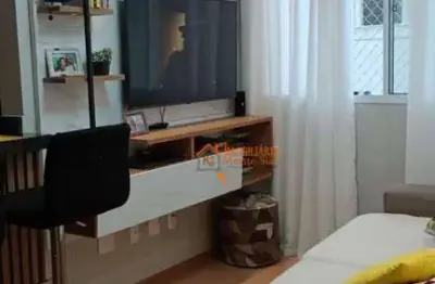 Apartamento com 2 dormitórios à venda, 43 m² por r$ 340.000,00 - vila barros - guarulhos/sp