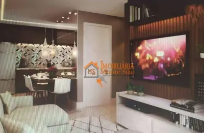 Apartamento com 2 dormitórios à venda, 44 m² por r$ 303.900,00 - água chata - guarulhos/sp