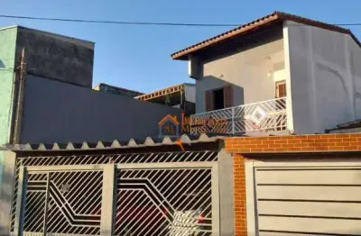 Sobrado com 3 dormitórios à venda por r$ 532.500,00 - jardim paraventi - guarulhos/sp