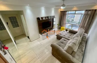 Apartamento com 3 dormitórios à venda, 107 m² por r$ 422.000,00 - centro - guarulhos/sp