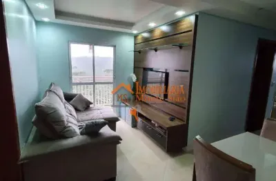 Apartamento com 3 dormitórios à venda, 64 m² por r$ 424.000,00 - carmela iii - guarulhos/sp