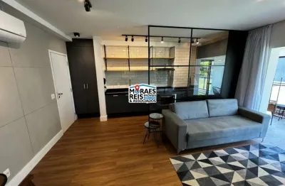 Apartamento com 1 quarto para alugar na rua américo brasiliense, 2224, chácara santo antônio, são paulo por r$ 6.200