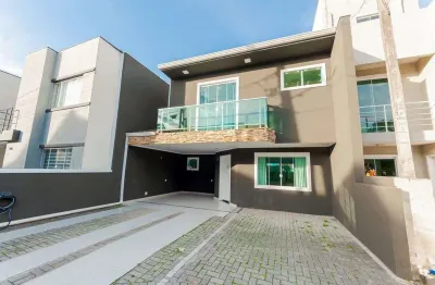 Casa em condomínio fechado com 3 quartos à venda na rua mozart rosseto, 358, cachoeira, curitiba por r$ 748.000