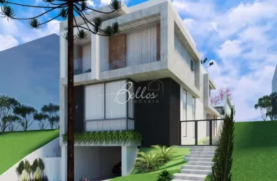 Casa em condomínio fechado com 4 quartos à venda na rua graziele wolf, 300, santa felicidade, curitiba por r$ 5.300.000