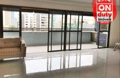 Apartamento com 4 quartos para alugar, 212 m² por r$ 17.500/mês - boqueirão - santos/sp