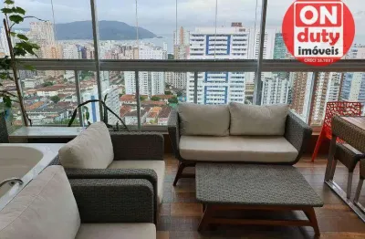 Cobertura com 2 dormitórios à venda, 97 m² por R$ 1.590.000,00 - Boqueirão - Santos/SP