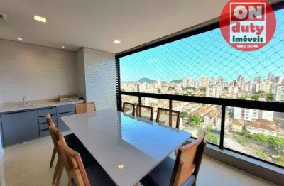 Apartamento com 2 quartos à venda, 82 m² por r$ 1.300.000 - aparecida - santos/sp