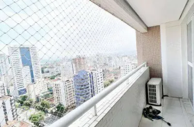 Conjunto para alugar, 88 m² por r$ 7.600,00/mês - boqueirão - santos/sp
