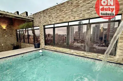 Cobertura com 3 quartos à venda, 258 m² por r$ 2.520.000 - boqueirão - santos/sp