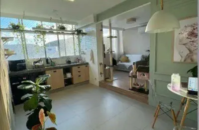 Apartamento com 1 dormitório à venda, 40 m² por r$ 405.000,00 - josé menino - santos/sp