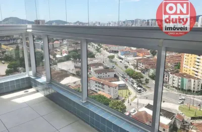 Apartamento com 1 quarto para alugar, 55 m² por r$ 5.500/mês - boqueirão - santos/sp
