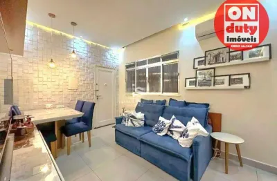 Apartamento à venda, 70 m² por r$ 480.000,00 - embaré - santos/sp