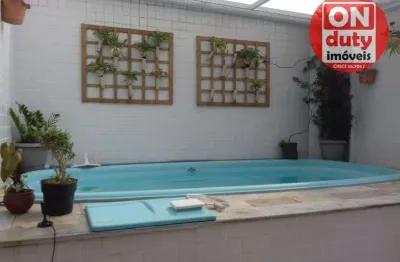 Belissímo triplex em village de alto padrão no embaré,, venda ou locação -  5 dormitórios ,272 m²  santos/sp