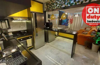 Apartamento com 1 dormitório à venda, 65 m² por r$ 720.000,00 - embaré - santos/sp