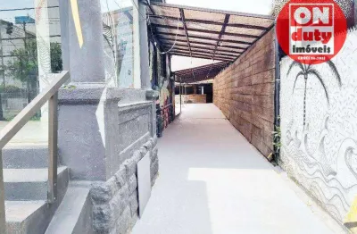 Casa comercial locação, 600 m² por r$ 18.000/mês - boqueirão - santos/sp